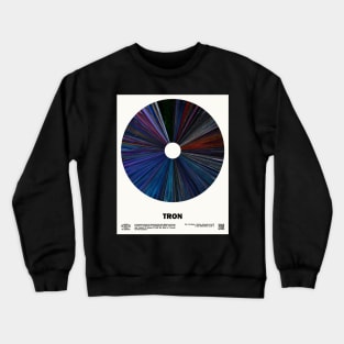 minimal_Tron Warp Barcode Movie Crewneck Sweatshirt